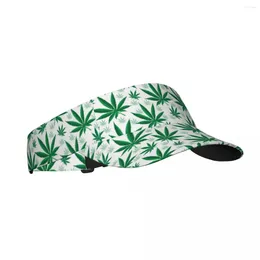 Berets Sports Sun Cap Adjustable Visor UV Protection Top Empty Tennis Golf Running Sunscreen Hat Leaves