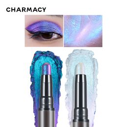 CHARMACY 2 In 1 Multichrome Eyeshadow Sticks High Pigmented Glitter Eyeshadow Waterproof Eye Shadow Pen Metallic Makeup 6 Colour 240123