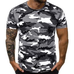 Summer Fashion Camouflage T-shirt Men Casual O-neck Cotton Streetwear T Shirt Men Gym Short Sleeve T Shirt Tops 240118