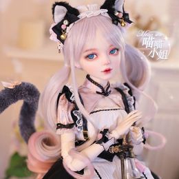 13 BJD Doll 60cm Girl arrival gifts for girl With Clothes Change Eyes Dolls Cat Gift children Beauty Toy 240123