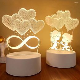 Night Lights SOLOLANDOR 3D LED Lamp Creative Novelty Illusion Table For Home Decorative Light