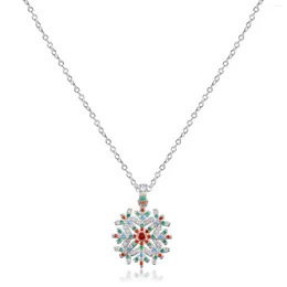 Pendant Necklaces Chicgrowth Snowflake Necklace For Women Fashion Jewellery Lady Girl Trendy Jewellery Christmas Gift Stainless Steel