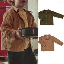 Jackets Kids For Girls Autumn Toddler Boys Clothes Corduroy Baby Fashion Winter Coats Designer Children Outwear