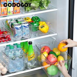 Transparent Fridge Organiser Food Storage Containers Refrigerator Vegetable Kitchen and Container 240125