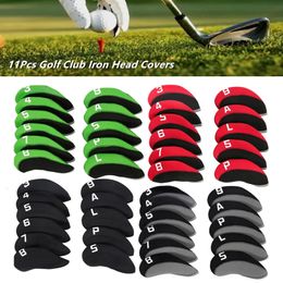 11Pcs Golf Club Head Covers Iron Putter Head Cover Putter Headcover Set Outdoor Sport Golf Accessoires 240202