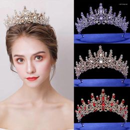 Hair Clips Baroque Style Crystal Crowns Fashion Rhinestones Luxury Princess Tiaras Shiny Steady Bridal Headband Women