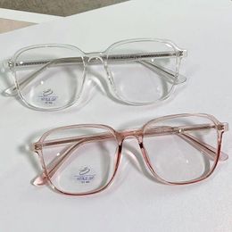 Sunglasses Frames Big Frame Women Men Eyeglasses Fashion Transparent Color Square Optical Glasses Blue Light Blocking UV400 2024