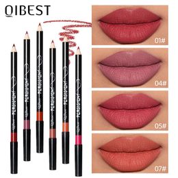 QI 12 PCS/Set Fashion Women Waterproof Lip Liner Makeup Set Long Lasting Matte Lipsticks Lip Pencil Pen Comestic Tools240129