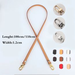 Trendy Cowhide Bag Strap Handbag Belt Shoulder Messenger Crossbody Genuine Leather Replacement Women Accessories 240202