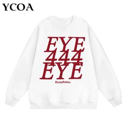 Oversized Sweatshirts Men Hoodies Casual Letter 100% Cotton Long Sleeve Pullover Harajuku Korean Fashion Streetwear Y2k Clothing 240125