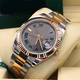 Brand world 2024 watch Best version DateJust 41 126331 Everose Gold Wimbledon Roman Dial automatic watch 2-year warranty MENS WATCHES