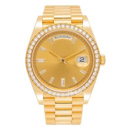 Brand world luxury watch Best EW version Watch 228348 YELLOW GOLD FACTORY DIAMOND DIAL BEZEL Brand new automatic ETA Cal. 3255 sapphire Movemenwatch 2-year warranty