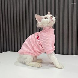 Cat Costumes Winter Cloths Sphynx Sweatershirt Devon Rex Coat Fashion Soft Turtleneck Undershirt For Cotton Undercoat Pet