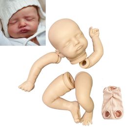 19 Inches Vinyl Reborn Doll Kit Hand Made Baby Rosalie Supply DIY Toy Parts With Cloth Body 240119