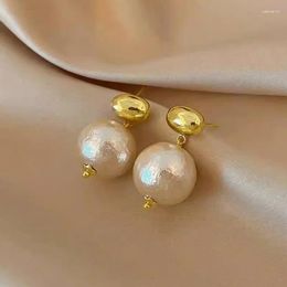 Stud Earrings Vintage Cotton Pearl Korean For Women