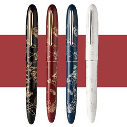 2023 Hongdian N23 Fountain Pen Rabbit Year Limited HighEnd Students Business Office supplies Gold Carving writing pens 240124