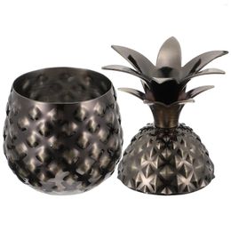 Wine Glasses Pineapple Cup Cocktailcups Metal Drink Drinking Mugmule Shakertiki Mugs Moscow Shape Steel Coffee Stainless Party Lid