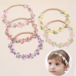 Hair Accessories Baby Headband Lace Flower Born Bands Girls Princess Headwear Toddler Headdress Turban Hairbands Kids