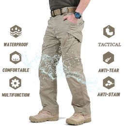 IX9 City Military Tactical Pants Men SWAT Combat Army Pants Casual Men Hiking Pants Outdoor Camping Cargo Waterproof Pants 240124