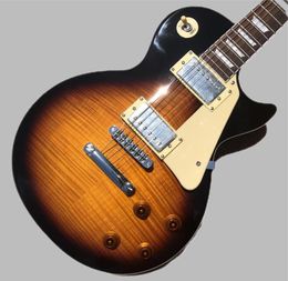Electric guitar Sunburst colors, chrome hardware, rosewood fingerboard, antiques, free shipping