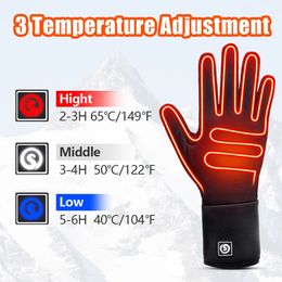 Saviour Heat Liner Heated Gloves Winter Battery Heating Ski Outdoor Sports Riding Heated Warm Heating Gloves Touch Screen SHGS13 240124