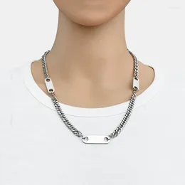 Pendant Necklaces Fashion Titanium Steel Trend All-match Necklace Hip Hop Simple Men And Women Couple Accessories