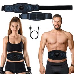 Abdominal Muscle Stimulator EMS Trainer Abs Toning Belt Electrical For Body Slim Belly Waist Legs Loss Weight Fitness Equipment 240123