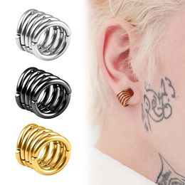 Giga 5 in 1 Stack Rings Design Ear Cuff Gauges Plugs Expander Tunnels 10 Stretcher Earring Body Piercing Jewellery 240130