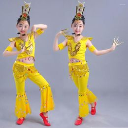 Stage Wear Songyuexia Girl Avalokitesvara Costumes Children Adult Classical Dance Nation Thailand Female Clothing