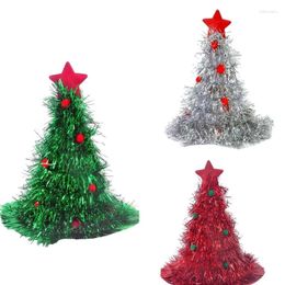 Berets Christmas Hat Sequins Santa Seasonal House Decorations Costume Cap