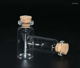 Bottles 5PCS 22 50mm 10ml Transparent Tiny Glass Wishing Storage Jars With Cork Stopper Empty Spice Vial Wedding Decor Gift
