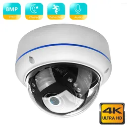 H.265 POE IP Camera Audio AI Humanoid Detection 1080P Vandal-proof Video Surveillance Dome IR Night Vision