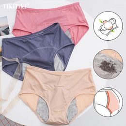 Women's Panties 3pcs Pack Plus Size Leak Proof Menstrual Physiological Pants Women Underwear Period Comfortable Waterproof Underpants