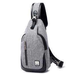 Canvas Sling Bag Chest Shoulder Backpack Crossbody Bags for Men Women Travel Outdoors321g