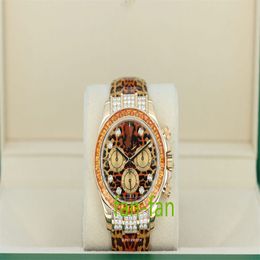 Brand world luxury watch Best version Watch 116598SACO 18kt Yellow Gold Baguette Diamond Brand new automatic ETA Cal 7750 watch 2-year warranty MENS WATCHES 85