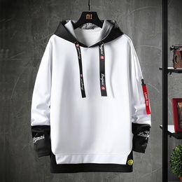 Men's Hoodies Luxury Sweatshirts Casual Sport Hoodie Fake Two Piece Pullover Long Sleeve Embroidery Tops 240127