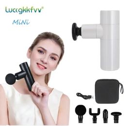 Mini Hand Held Electric Muscle Massage Gun USB Charging Deep Tissue Massager Therapy For Body Massage Relaxation Pain Relief 240131