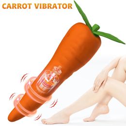 Carrot Vibrator Adult Products G-spot Vaginal Stimulator Female Masturbator Nipple Clitoral Massager Erotic Sex Toys for Couple 240130