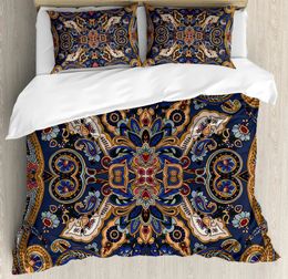 Paisley Comforter Set Queen Size3 Piece Quilt Cover Boho Bedding Soft All Season 1 2 Pillow Shams Full Size 240131