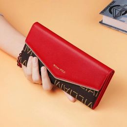 Wallets Emperor 2024 Fashion Ladies Wallet Women's Long Leather Genuine Thin Wholesale