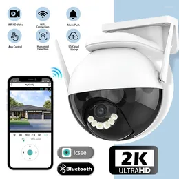 Guoan Vision 4MP PTZ WiFi Camera AI Human Detection Color Night Video Surveillance Outdoor Security