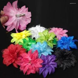 Headpieces Girls Artificial Feather Flower Hairpins Wedding Bridal Hair Clips Barrette Party Accessories Headwear Gifts Drop-Ship