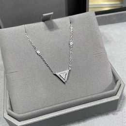 Gold Designer diamonds necklace for woman with box Classic luxury Gold plated 18K official reproductions Never fade gift for girlfriend Wedding Jewelry