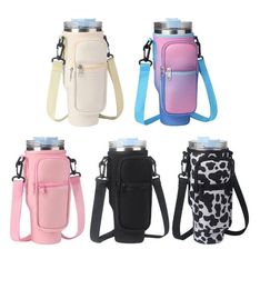 Outdoor Bags Baseball Softball Sublimation Water Bottle Zipper Pouch Storage Sleeve for 40oz Tumbler