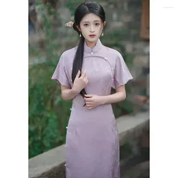 Ethnic Clothing Chinese Dress Qipao Traditional Hanfu Vietnam Aodai Improved Women Classic Cheongsam Oriental Daily Elegant