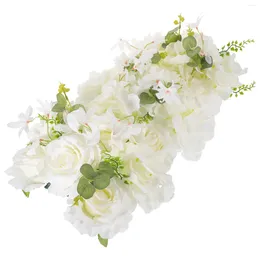 Decorative Flowers Artificial Silk Flower Wedding Ornament Wall Panels Decorations Supply Plastic