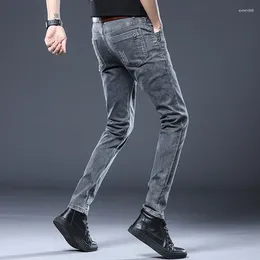 Men's Jeans High Quality Men Slim Fashion Cowboy Trousers Cotton Small Elastic Comfortable Male Denim Pants Size 27-36