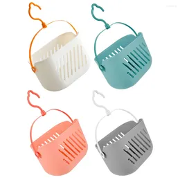 Hooks 4pcs Wall Hanging Bathroom Toiletry Organiser Hollow Basket Makeup Bottle Storage Holder