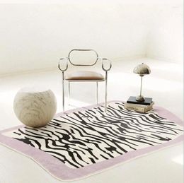 Carpets Thick Zebra Stirpe 3D Printed For Living Room Anti-slip Animal Throw Rugs Floor Mats Doormat Area Rug Home Tapis