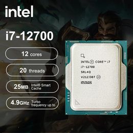 Intel Core i712700 i7 12700 21 GHz 12Core 12Thread 12th DDR4 CPU Processor 10NM L325M 66W LGA 1700 Gaming processador 240126